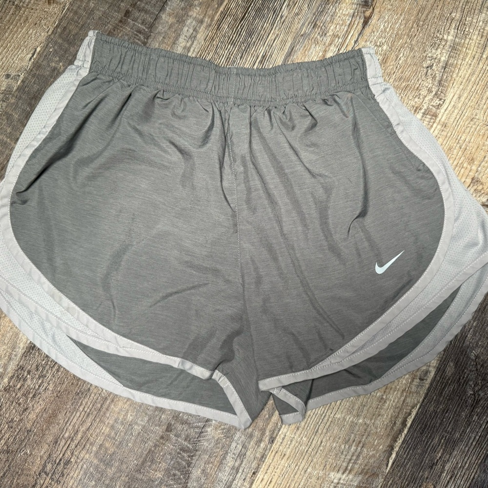 Nike Gray Athletic Shorts with Elastic Waistband